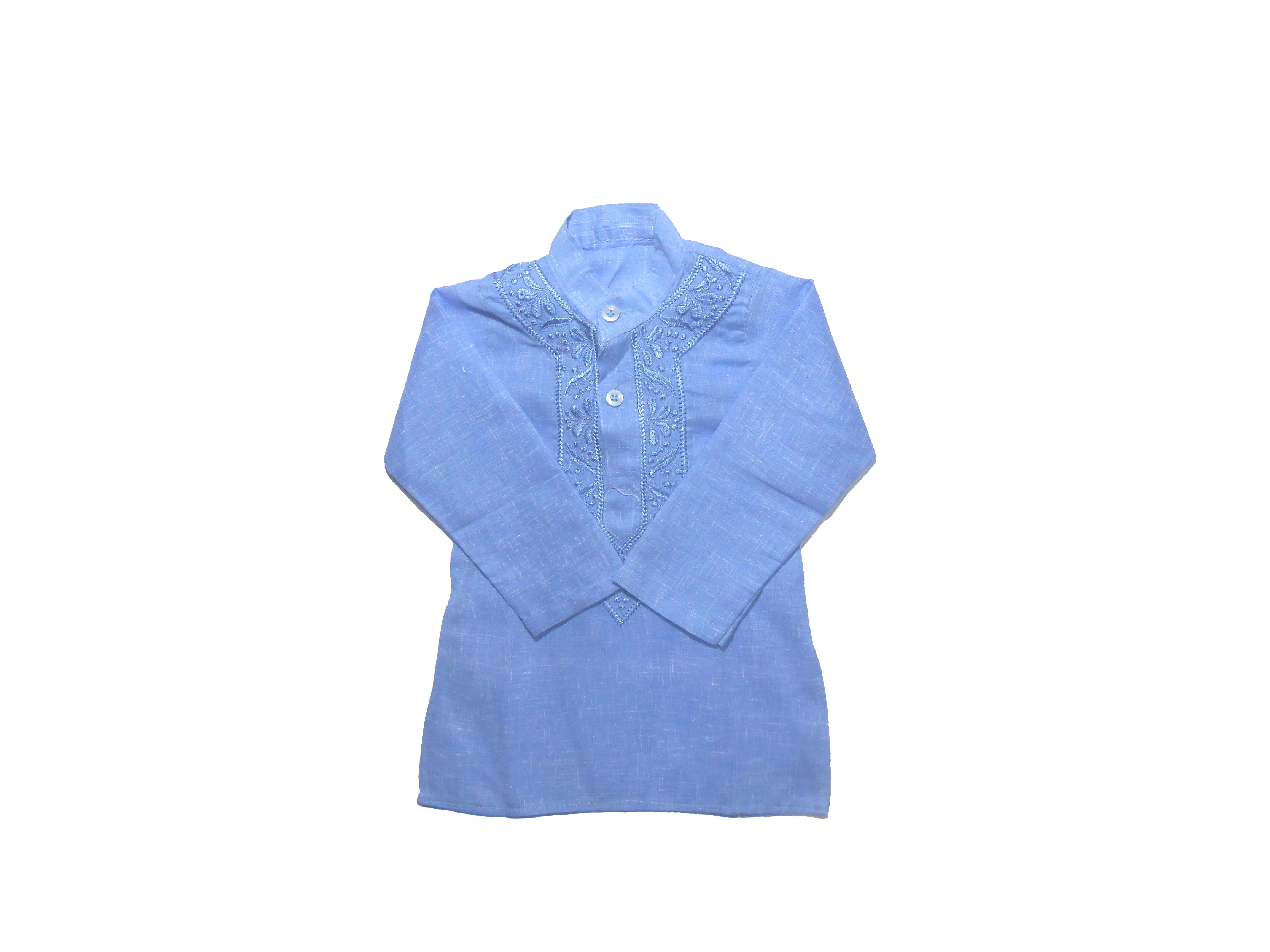 Kids Cotton Blue Kurta & Paijama set