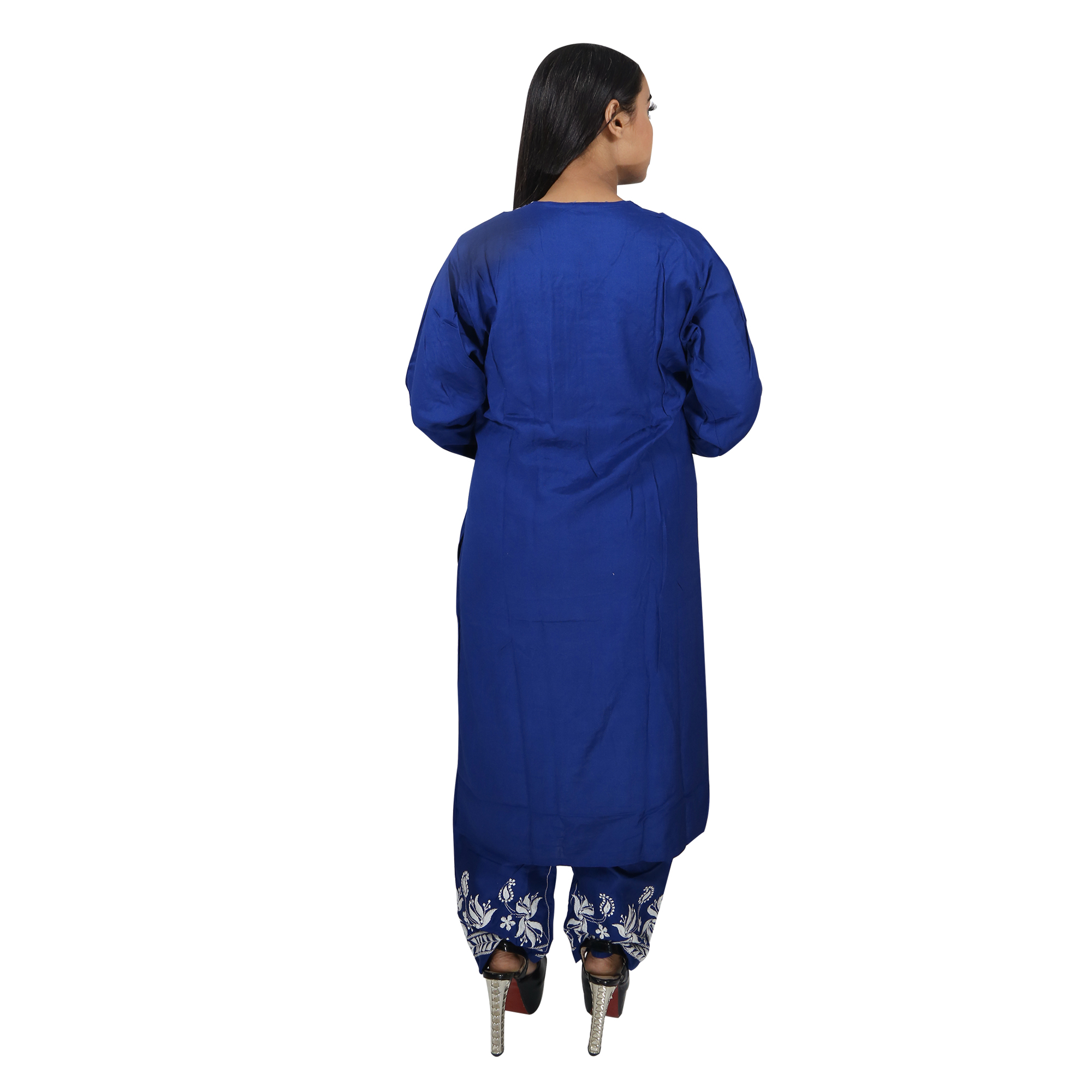 Rayon Straight Lucknowi Chikankari Ethnic Wear Kurta