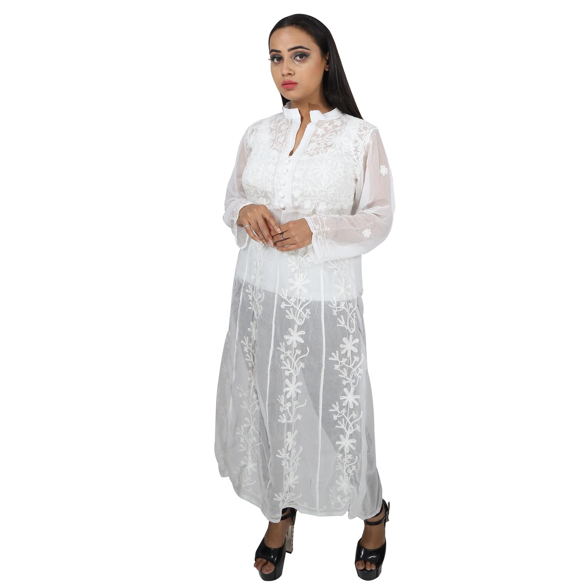 Beautiful White Sharara Kurti