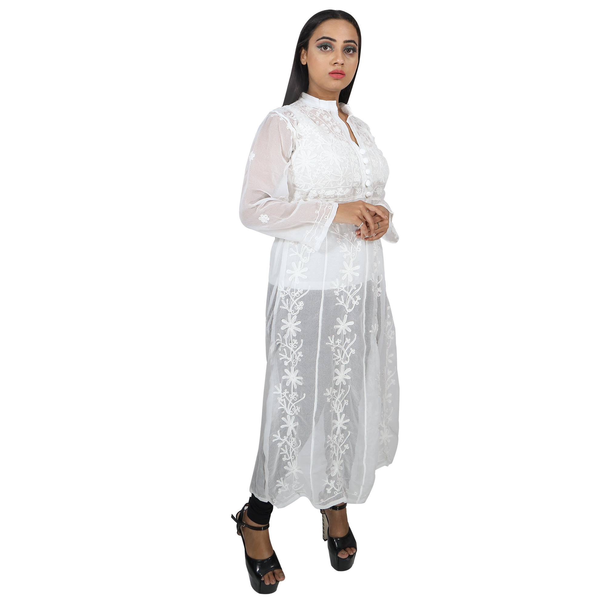Beautiful White Sharara Kurti